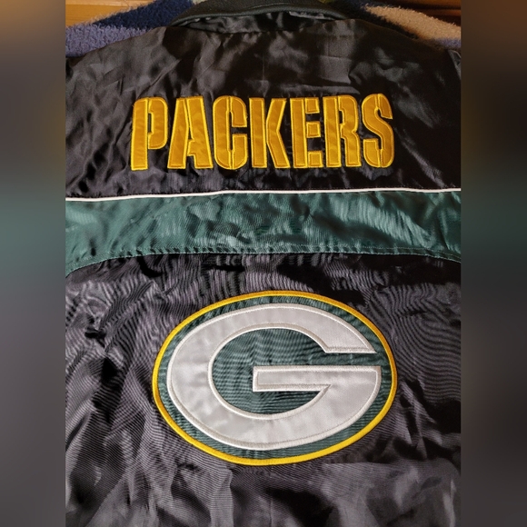 Green Bay Packers Reversible Jacket Mens XL G-III Windbreaker / Fleece NFL - Picture 5 of 10
